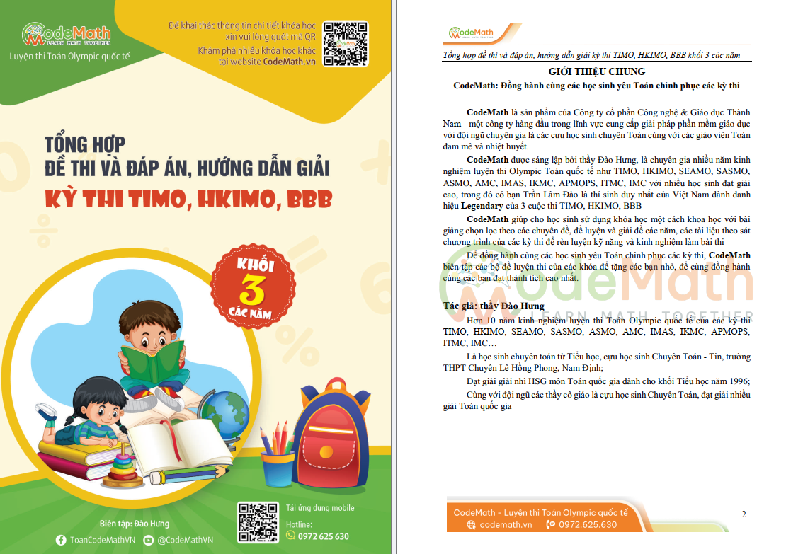 Tổng hợp đề thi TIMO, HKIMO, BBB khối 3