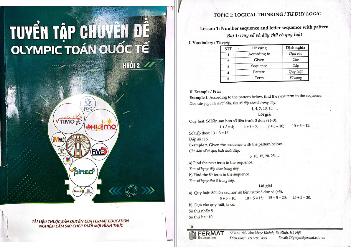 Tuyển tập chuyên đề olympic toán lớp 2