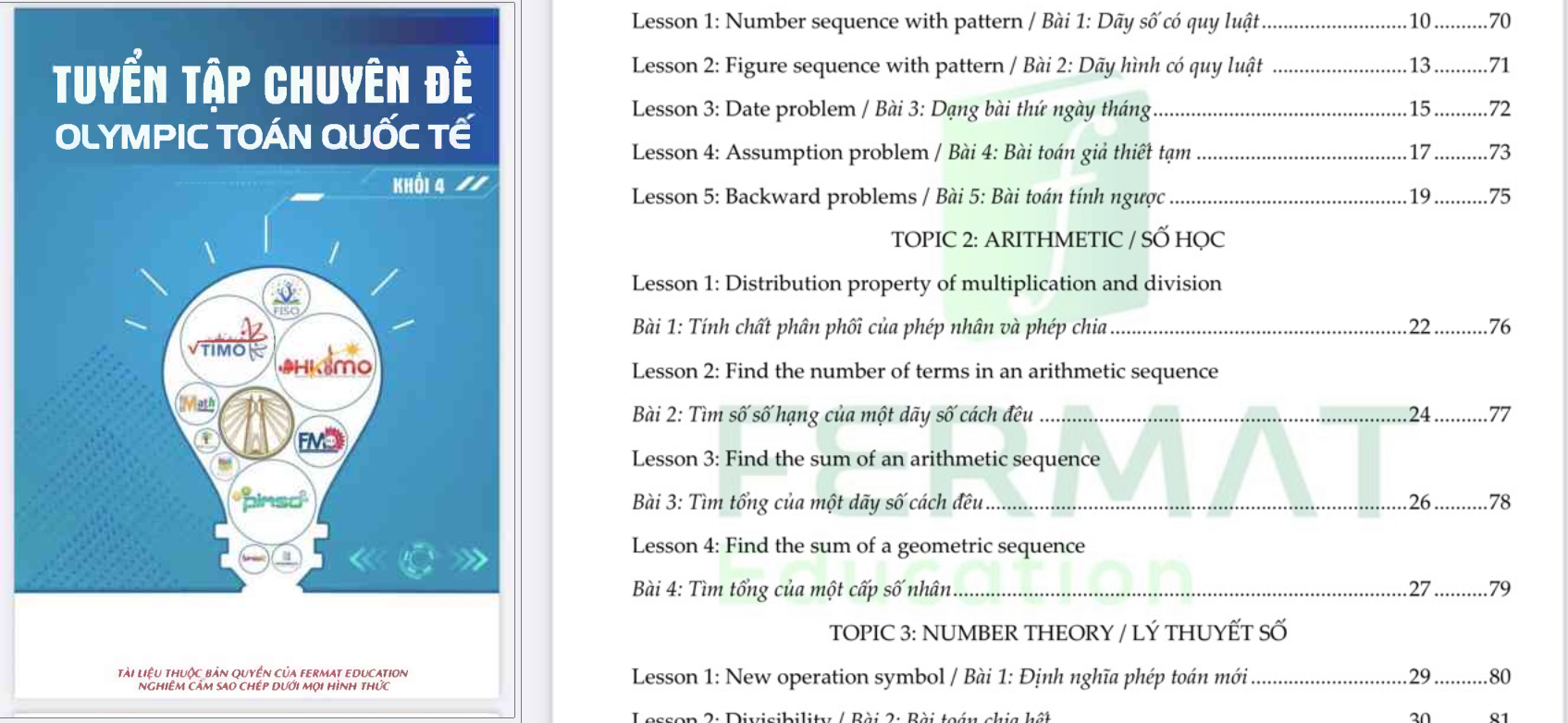 Tuyển tập chuyên đề olympic toán lớp 4