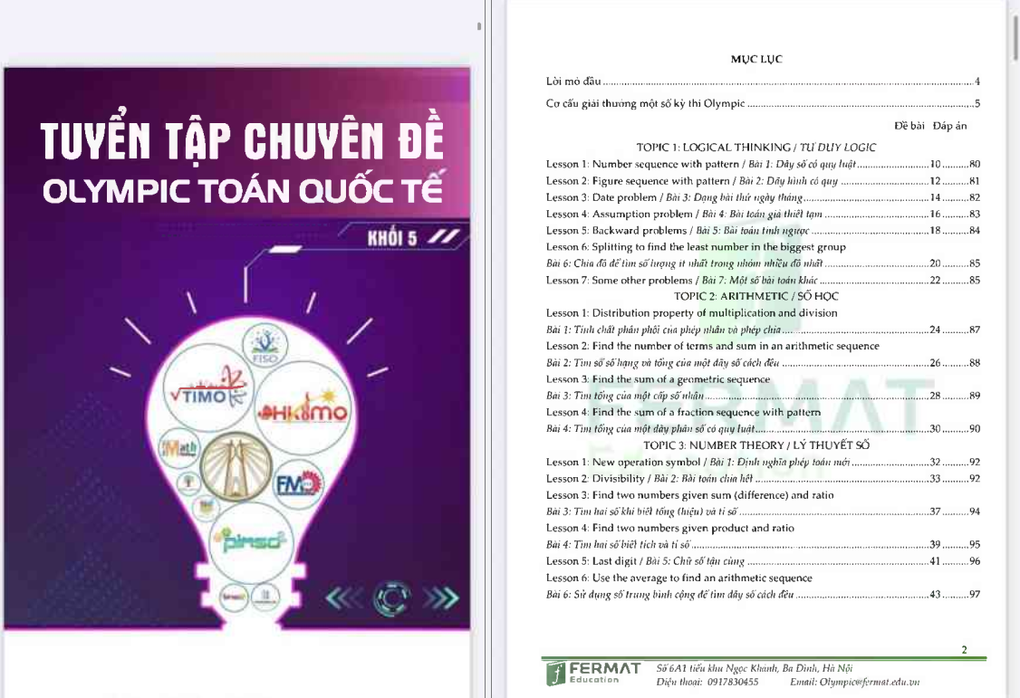 Tuyển tập chuyên đề olympic toán lớp 5