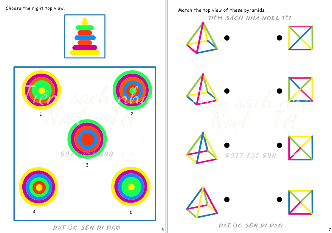 Bài tập tư duy - Màu sắc và hình khối