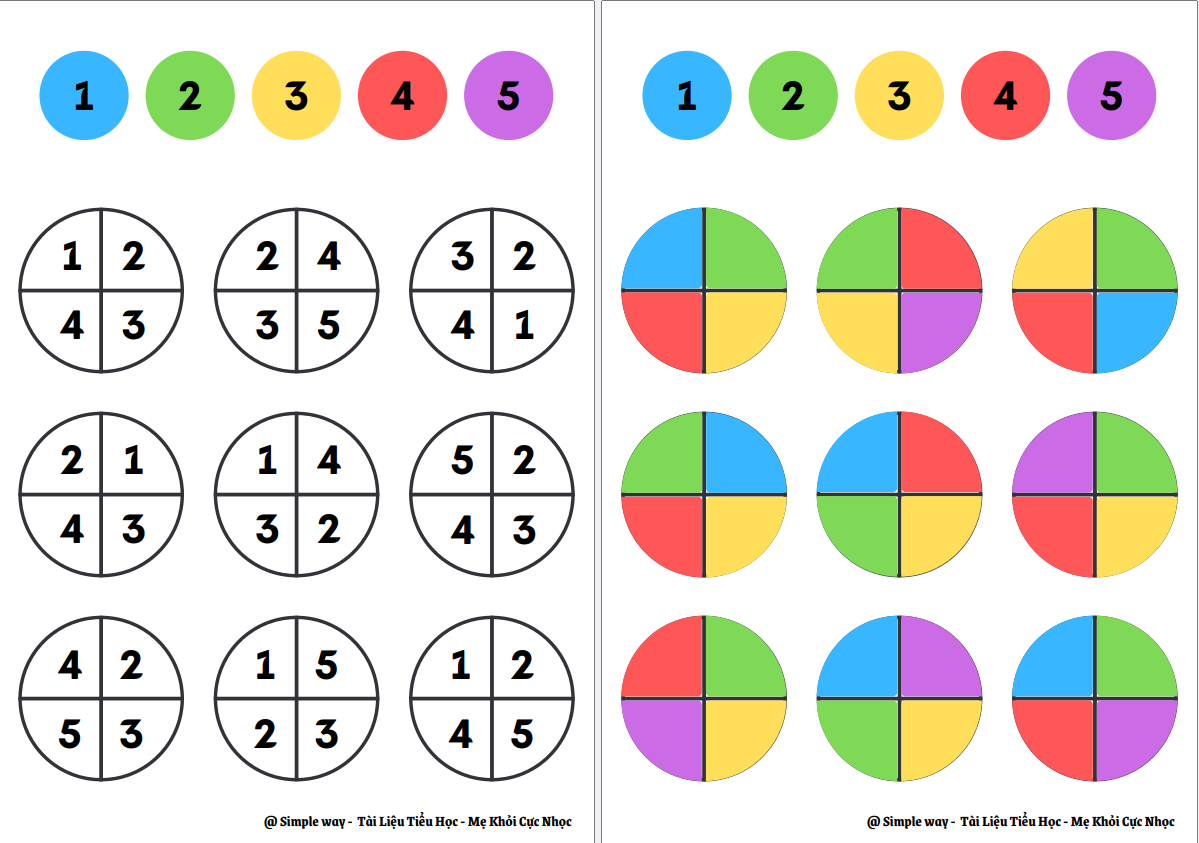 Bài tập tư duy - Màu sắc