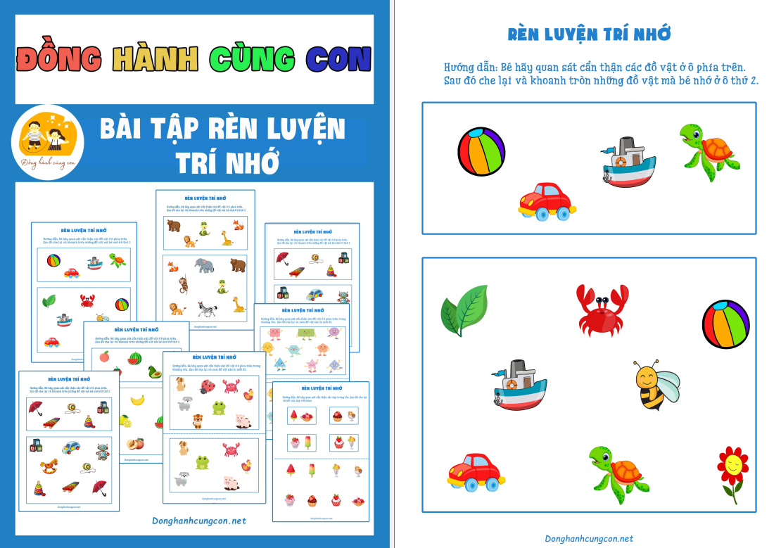 Bài tập tư duy - Rèn luyện trí nhớ