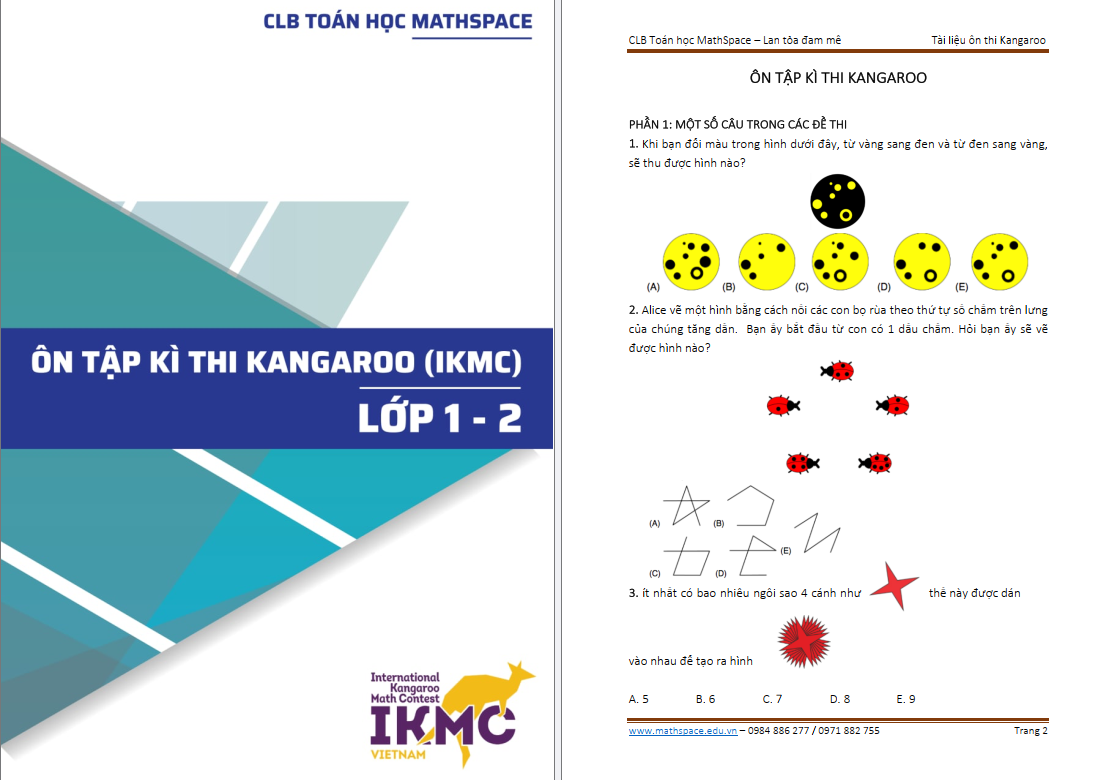 Ôn tập kì thi Kangoroo lớp 1-2